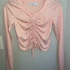 ARIZONA jean company pink crop top long sleeve
